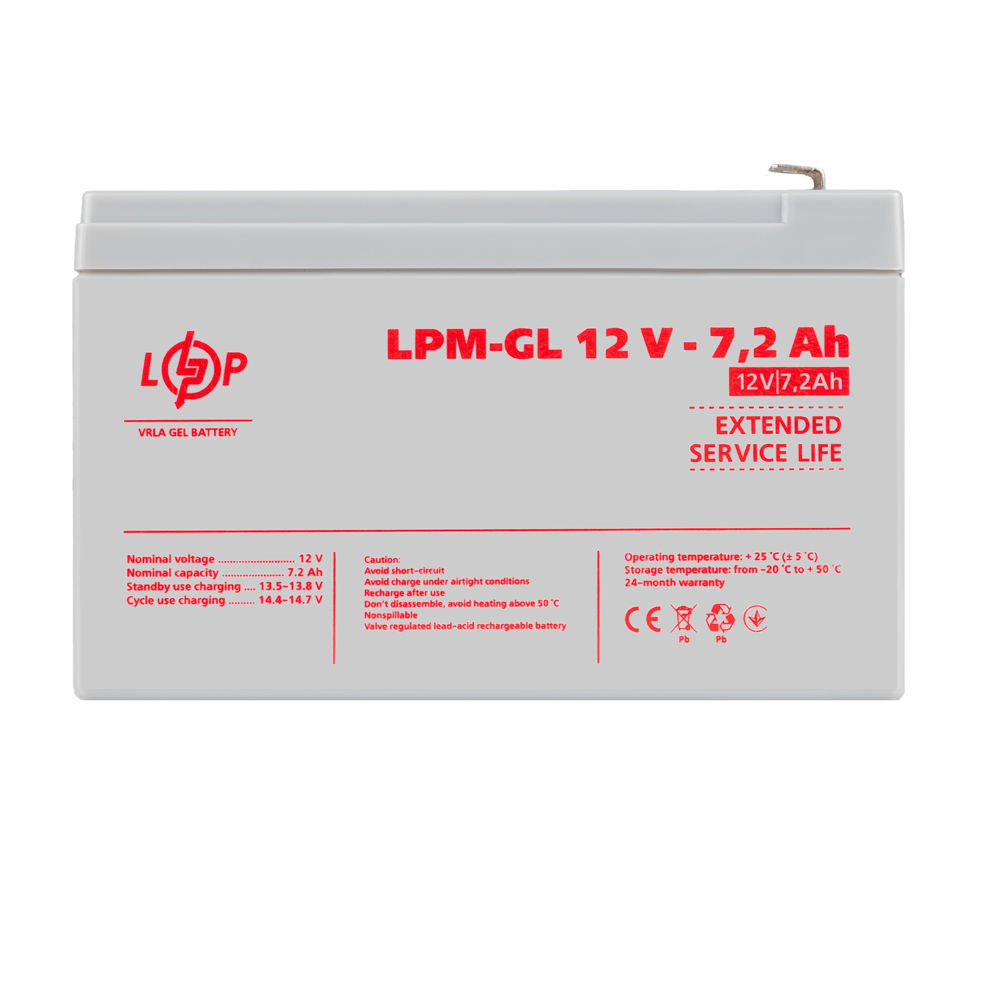 Акумуляторна батарея LP LPМ GL12- 7,2АН типу GEL